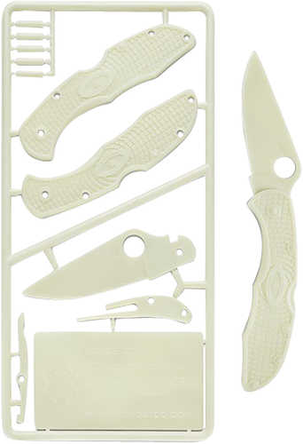 Spyderco PLKIT1 Delica 4 Plastic Kit For Children Ages 7+ Glow-In-The-Dark Plastic