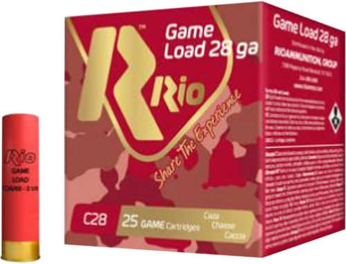 Rio Ammunition RCHV286 Game Load 28 Gauge 2.75" 6 Shot 1 Oz 25 Rounds