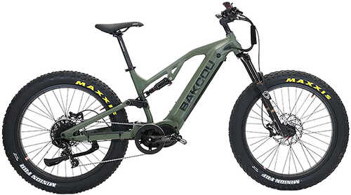 Bakcou E-bikes B-sc19-g-b21 Scout Large Matte Army Green 19" Frame, 11 Speed Sram Nx, 11-42t Rear Cassette Bafangultra M