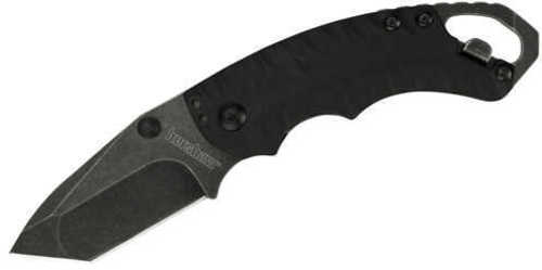 Kershaw 8750TBLKBWX Shuffle II 2.60" Folding American Tanto Plain Black Oxide 8Cr14MoV SS Blade Black Glass-Filled Nylon