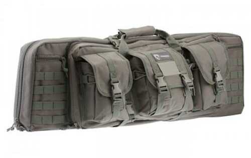 Drago Gear 12302GY Single Gun Case 37" x 14" x 10" Exterior 600D Polyester Gray