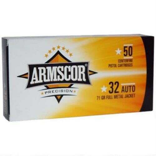 32 ACP 71 Grain Full Metal Jacket 50 Rounds Armscor Ammunition