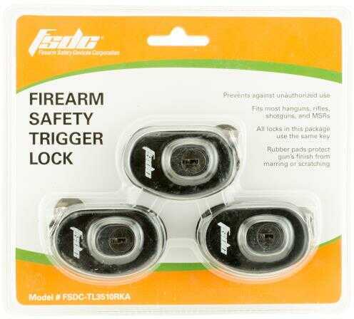 Firearm Safety Devices TL3510RKA Keyed Trigger Lock Black