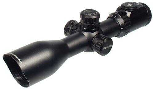 UTG SCP3UM312AO Accushot 3-12x 44mm Obj 32.00-10.00 ft @ 100 yds FOV 30mm Tube Black Finish Illuminated Red/Green Mil-Do