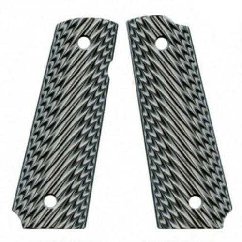 VZ Grips 1911 Slant Panels Medium Textured G10 Zebra Md: SZXA