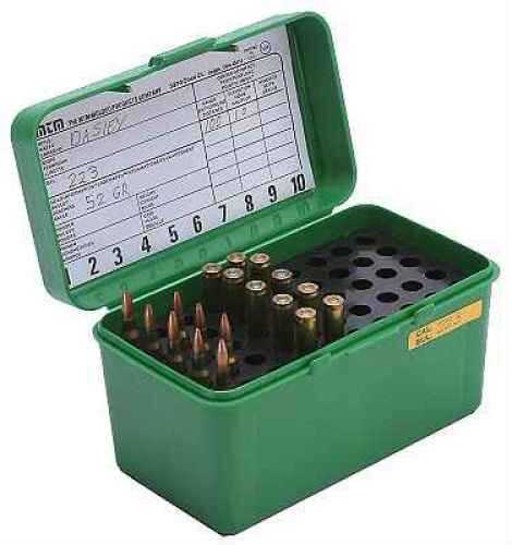 MTM Deluxe Ammo Box 50 Round Handle 25-06 30-06 270 Win Green H50-RL-10