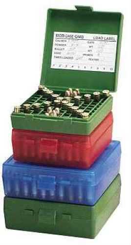 MTM Ammo Box 100 Round Flip-Top 38 - 357 Green P-100-3-10