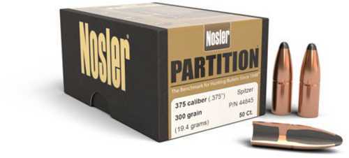 Nosler Partition Spitzer 375 Caliber 300 Grain 50/Box