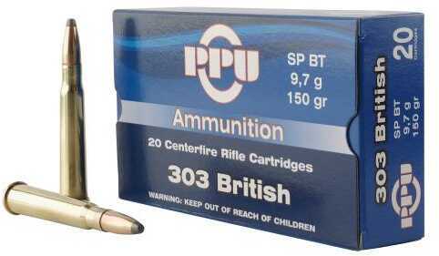 303 British 150 Grain Jacketed Soft Point 20 Rounds Prvi Partizan Ammunition