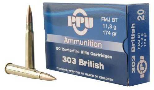 303 British 174 Grain Full Metal Case 20 Rounds Prvi Partizan Ammunition