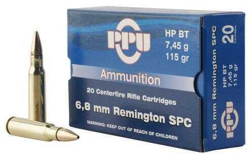 6.8mm SPC 115 Grain Full Metal Case 20 Rounds Prvi Partizan Ammunition