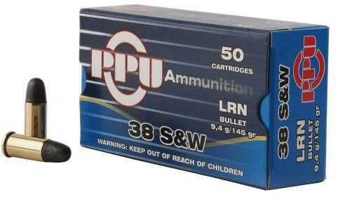 38 S&W 145 Grain Lead 50 Rounds Prvi Partizan Ammunition