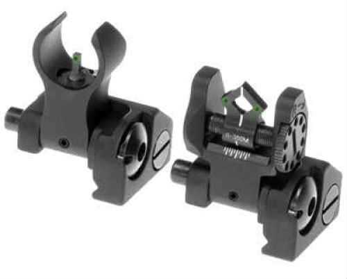 Troy Ind MCMSTB01 BattleSight Micro Set M4/DOA Tritium Weapons w/Raised Top Rail Picatinny Mount Aluminum Black