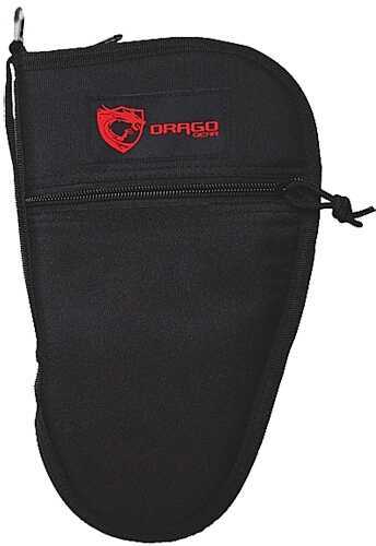 Drago Gear 12312BL Single Pistol Case 600D Polyester Black 11.5" x 7" Exterior