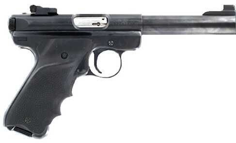 Hogue 82070 Ruger® MK II/MK III Rubber Grip W/Finger Grooves LH Thumb Rest Black