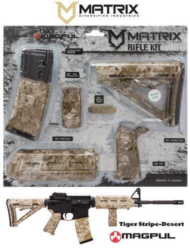 MDI MAGCOM29DT Magpul Kit AR-15 Poly Tiger Stripe Desert