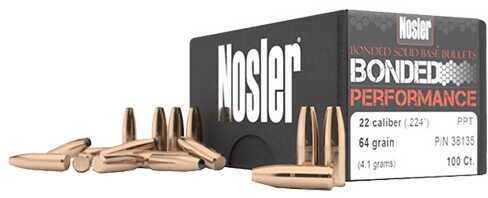 Nosler Bullets 6.8MM .277 90 Grains Bonded Solid Base 100CT