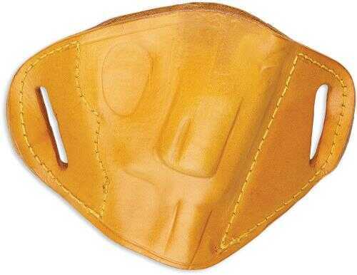 Bulldog MLTL Belt Slide Large Automatic Handgun Holster Right Leather Tan