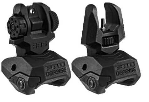 Mako F/R Poly Flip Up Sight M4Blk