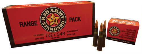 7.62X54mm Russian 148 Grain Full Metal Jacket 20 Rounds Red Army Ammunition