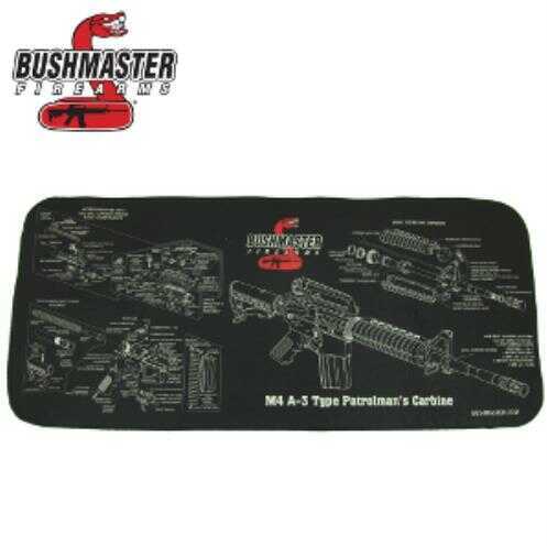 Bushmaster Neoprene M4 Schematic Gun Cleaning Mat, Matte Black Md: 93686