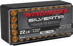 Winchester Silvertip Rimfire Ammo 22 LR. 37 gr. Segmenting HP Plated 50 rd. Model: W22LRST