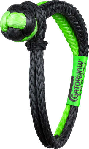 BUBBA Rope Gator Jaw 7/16" Synthetic Shackle Black/Green