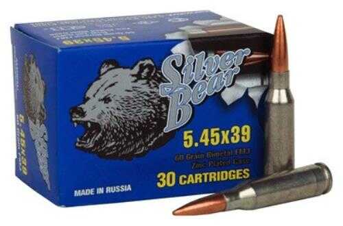 5.45X39mm 60 Grain Full Metal Jacket 750 Rounds BEAR Ammunition