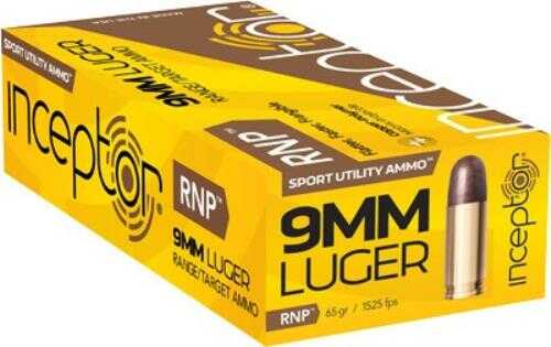 9mm Luger 65 Grain Full Metal Jacket 50 Rounds PolyCase Ammunition