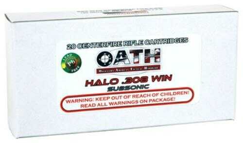 Oath Ammo .308 Winchester Sub-Sonic 180Gr. Copper 20-Pk