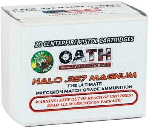 357 Mag 123 Grain Full Metal Jacket 20 Rounds Oath Ammunition 357 Magnum