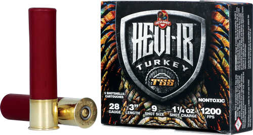 HEVI-Shot Heavy 18 TSS 28Ga 3" 1-1/4Oz #9 5Rd 10Bx/Cs