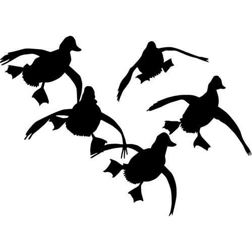 Outdoor DECALS JUKIN DUCKS 6"X6" White