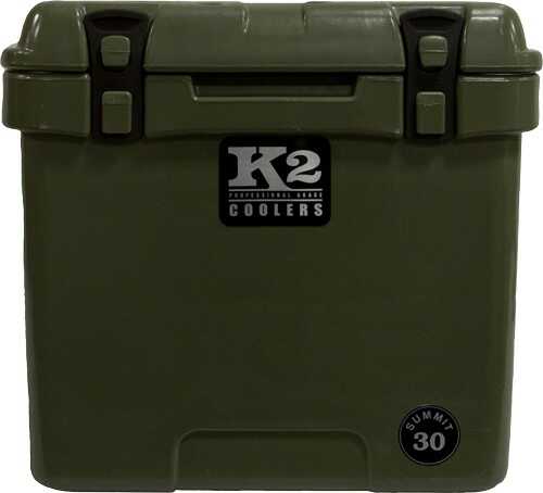 K2 COOLERS Summit Series 30 Qt Duck Boat Green W/ Wheels