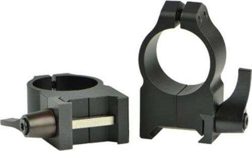 Warne 30MM High Quick Detach Scope Rings With Matte Black Finish Md: 215LM